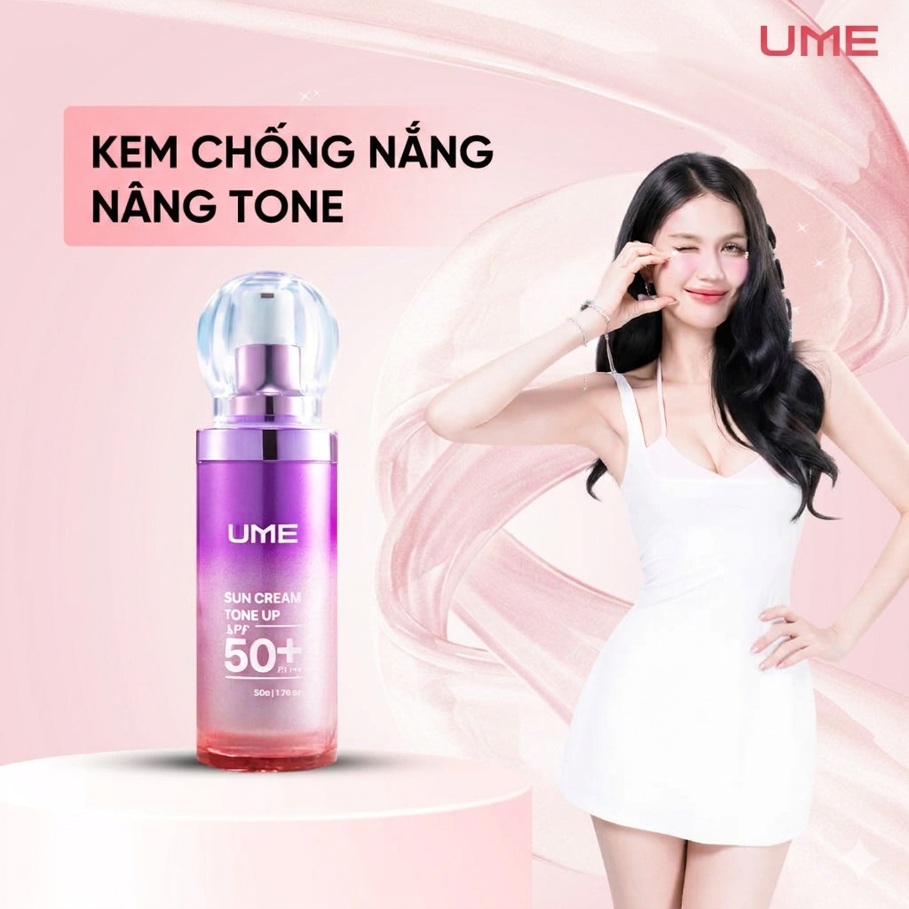 Kem Chống Nắng Nâng Tone UME SPF50+/PA+++ 50g
